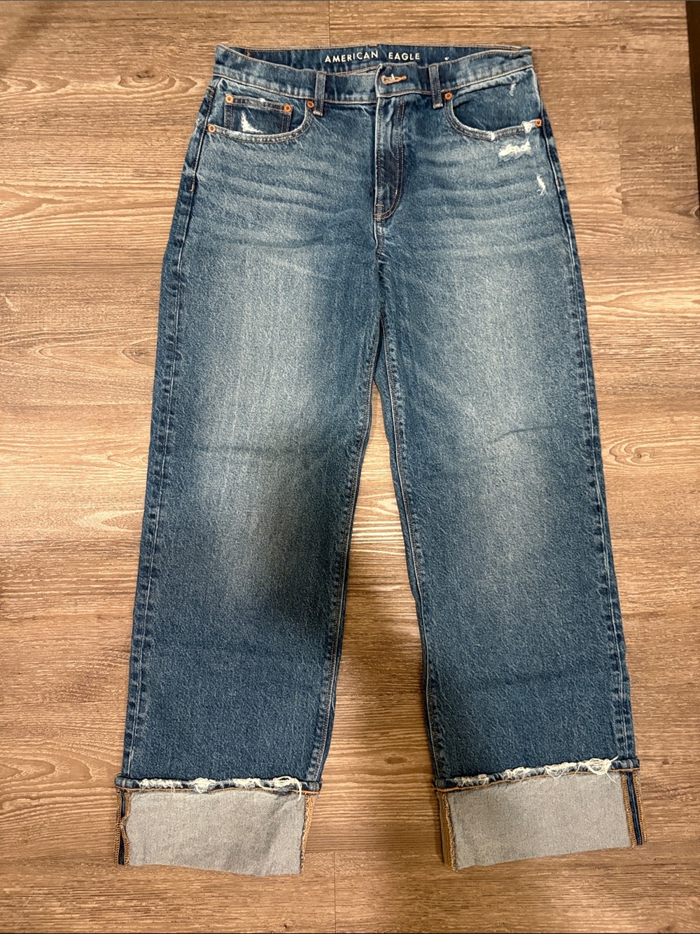 Women’s American Eagle Outfitters Boyfriend Jeans - Medium Blue Wash